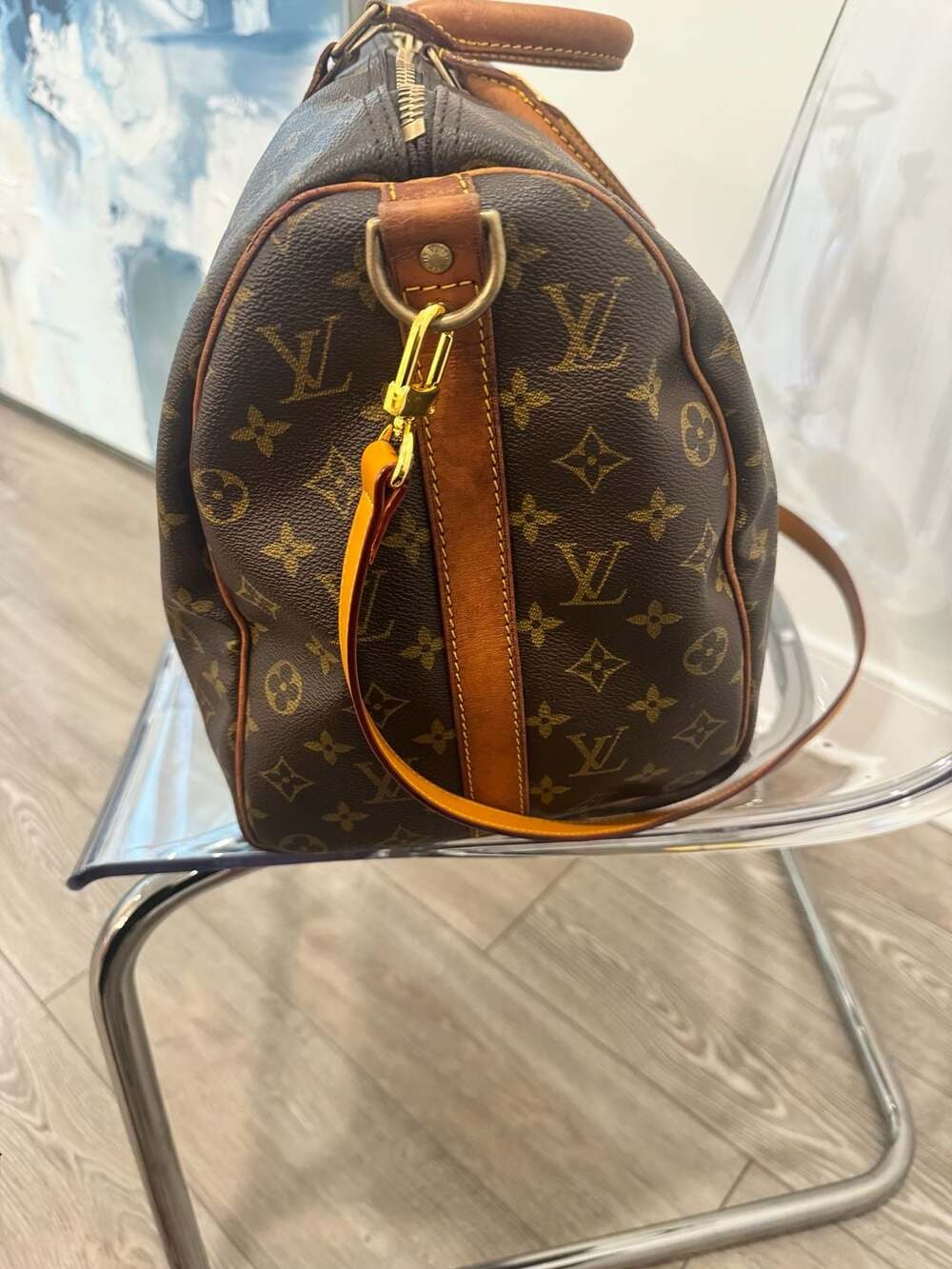 Louis Vuitton Keepall 45 Bandouliere Monogram Travel Bag Authenticated - Picture 6 of 13